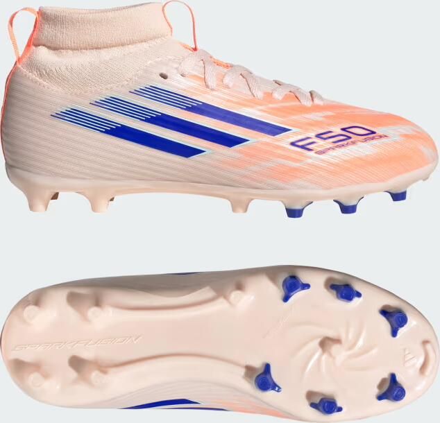 Adidas Perfor ce F50 Sparkfusion League Firm Ground Artificial Grass Voetbalschoenen Kids Kinderen Oranje - Foto 8