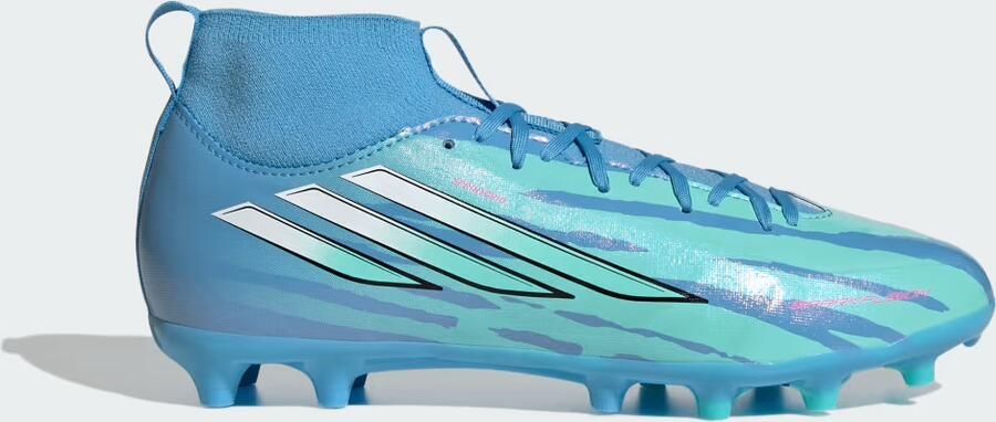 Adidas F50 Sparkfusion League Mid Cut Firm Ground Artificial Grass Voetbalschoenen Kids Trinity Rod - Foto 6