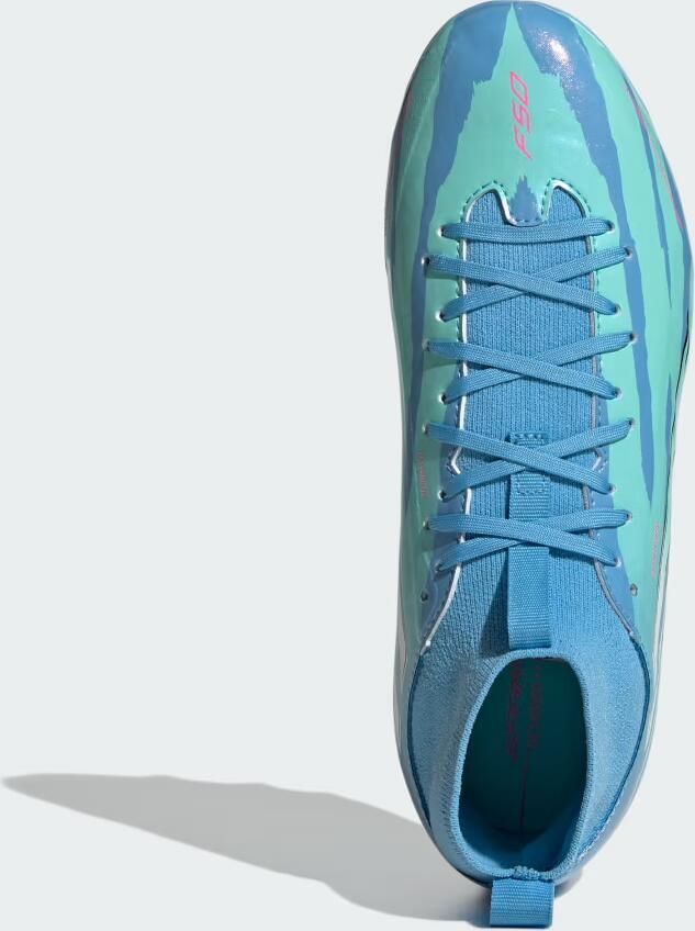 Adidas F50 Sparkfusion League Mid Cut Firm Ground Artificial Grass Voetbalschoenen Kids Trinity Rod - Foto 2