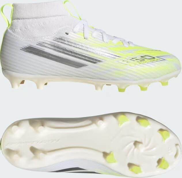 Adidas Perfor ce F50 SPARKFUSION LEAGUE Mid Cut Firm Ground Artificial Ground Voetbalschoenen Kids Kinderen Wit - Foto 2
