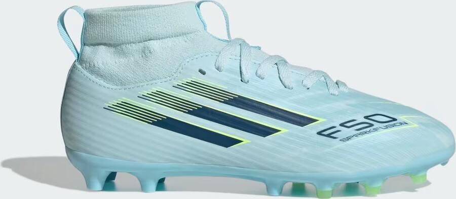 Adidas Perfor ce F50 SPARKFUSION LEAGUE Mid Cut Firm Ground Artificial Ground Voetbalschoenen Kids Kinderen Blauw - Foto 7