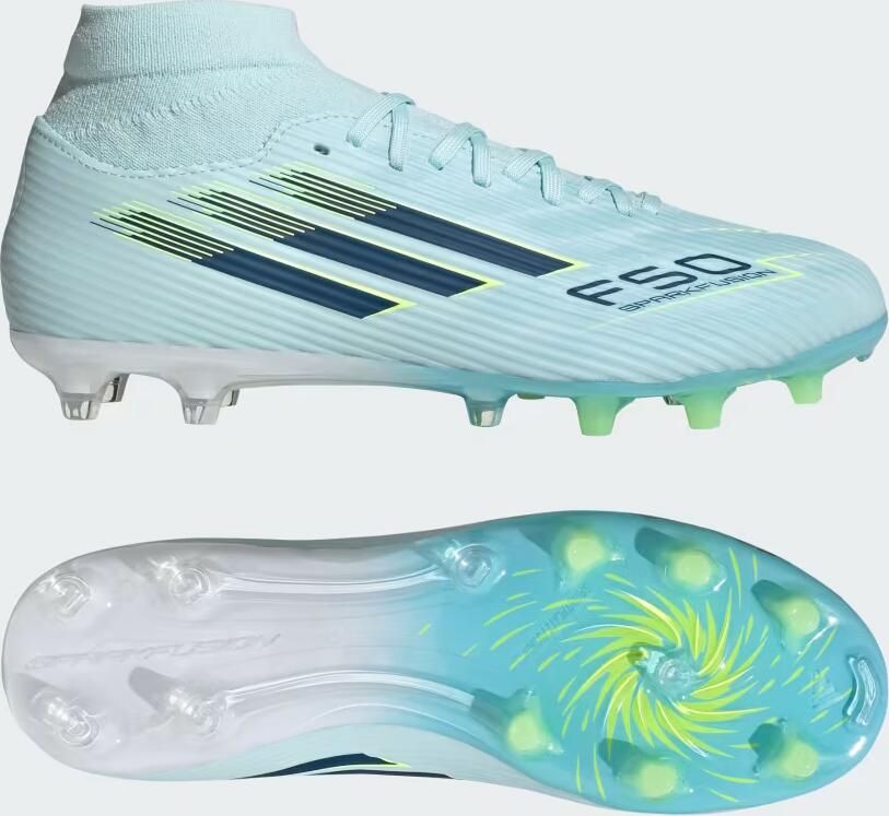 Adidas Performance F50 SPARKFUSION LEAGUE Mid Cut Firm Ground Artificial Ground Voetbalschoenen Vrouwen Dames Blauw - Foto 2