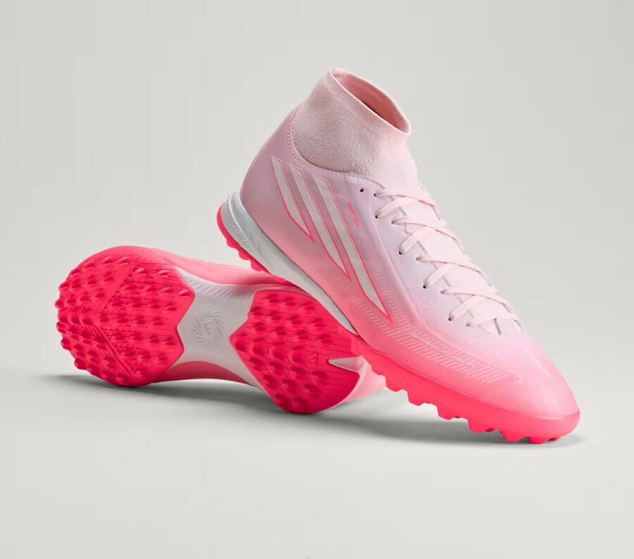 Adidas F50 Sparkfusion League Mid Cut Tf Voetbalschoenen Voor Dames Roze - Foto 2