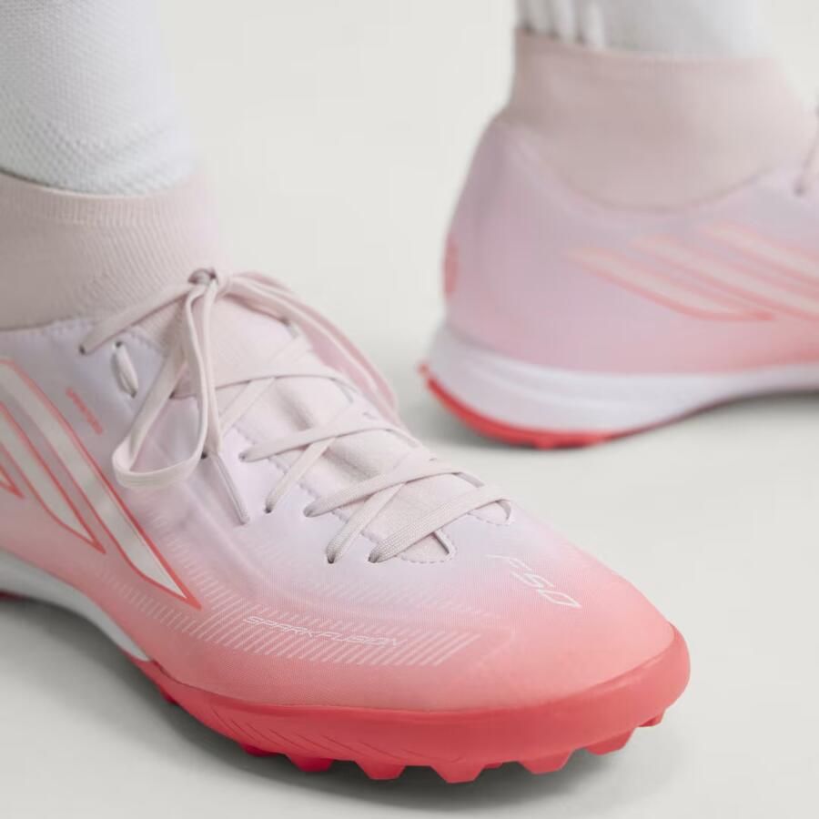 Adidas F50 Sparkfusion League Mid Cut Tf Voetbalschoenen Voor Dames Roze - Foto 3