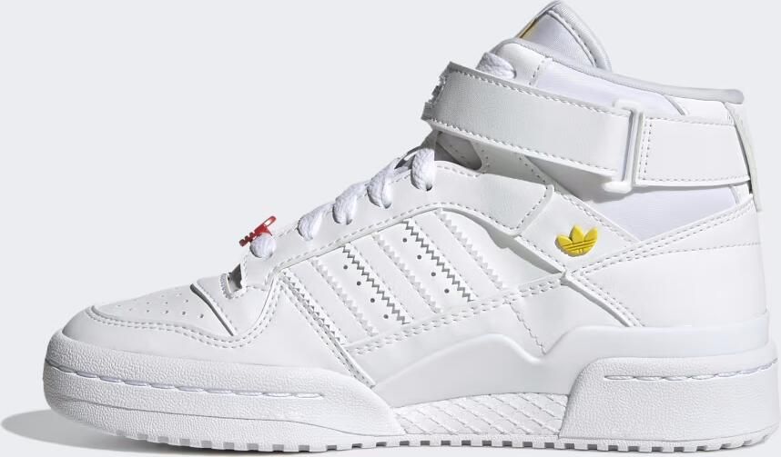 Adidas Originals Forum Mid Junior Ftwwht Redsld Brblue - Foto 9