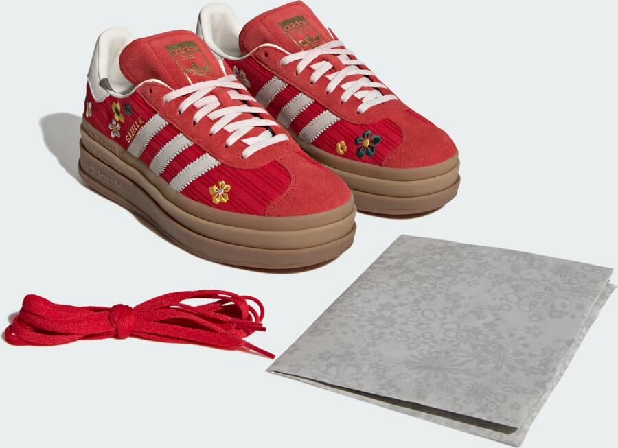 Adidas Gazelle Sneakers Dames Rood 2 3 Leer - Foto 3