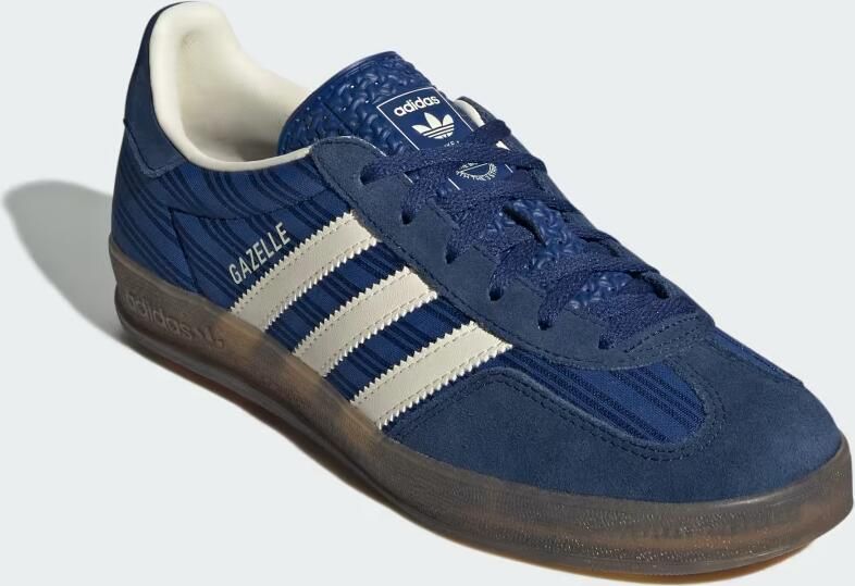 Adidas Gazelle Schoenen Blauw Maat: 43 1 3 Leer Foot Locker - Foto 6