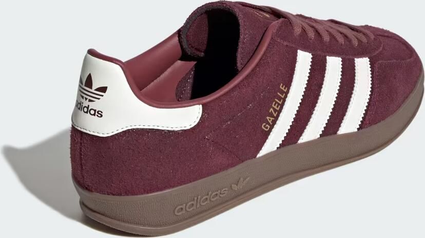 Adidas Originals Gazelle suède sneakers donkerrood wit - Foto 8