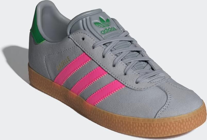 Adidas Gazelle Kindersneakers Grijs Leer - Foto 4