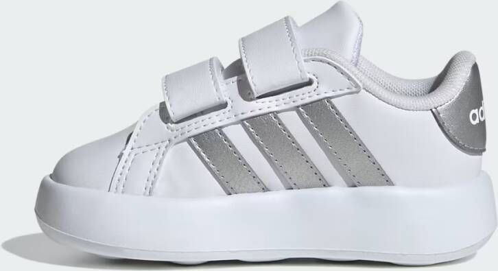Adidas Sportswear Grand Court 2.0 sneakers wit matzilver Imitatieleer 20 - Foto 4