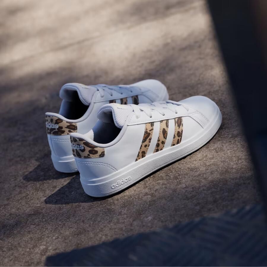 Adidas Sportswear Grand Court 2.0 sneakers wit panterprint Imitatieleer 38 2 3 - Foto 9