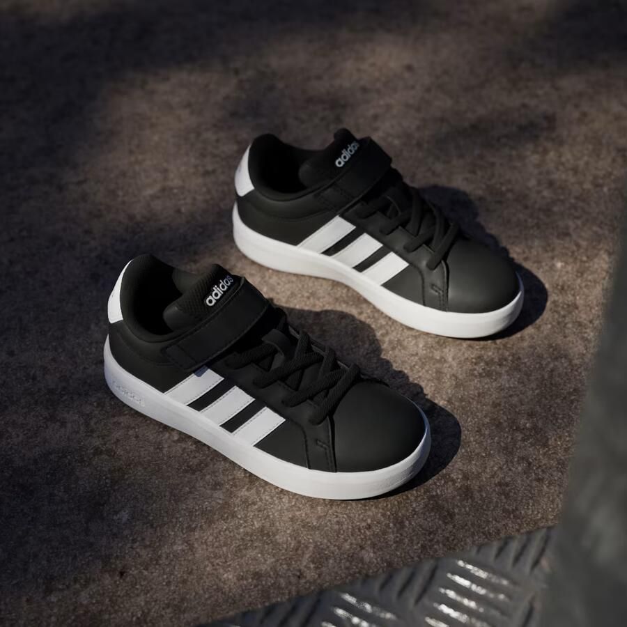 Adidas Sportswear Grand Court 3.0 imitatieleren sneakers zwart wit - Foto 8