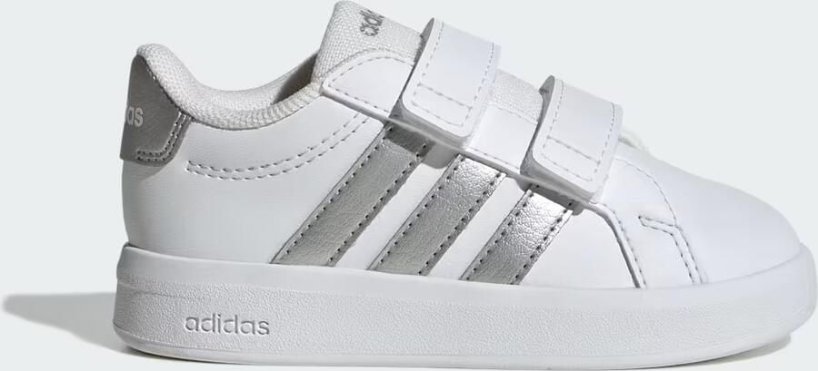 Adidas Sportswear Grand Court 3.0 imitatieleren sneakers wit zilver - Foto 4
