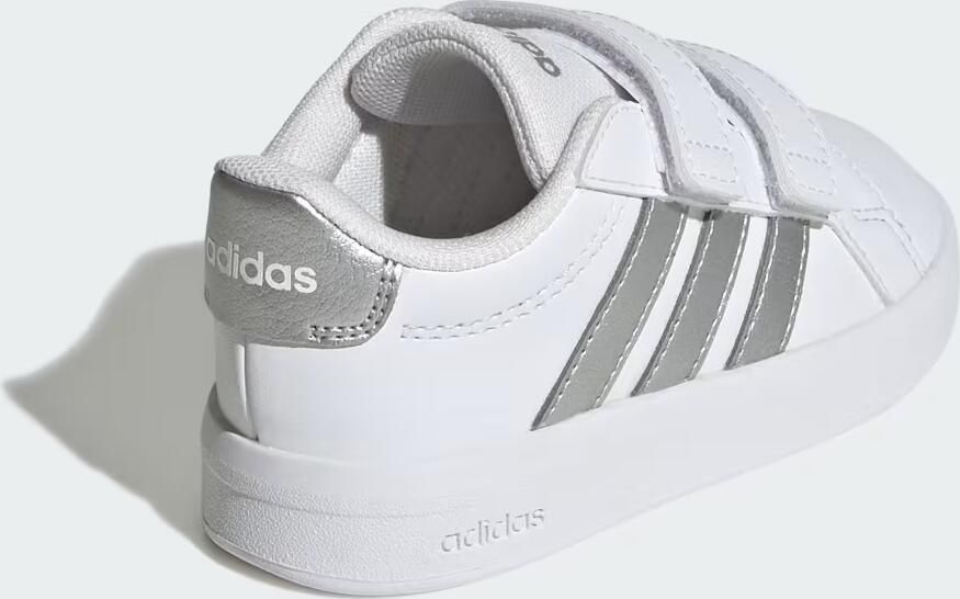 Adidas Sportswear Grand Court 3.0 imitatieleren sneakers wit zilver - Foto 8
