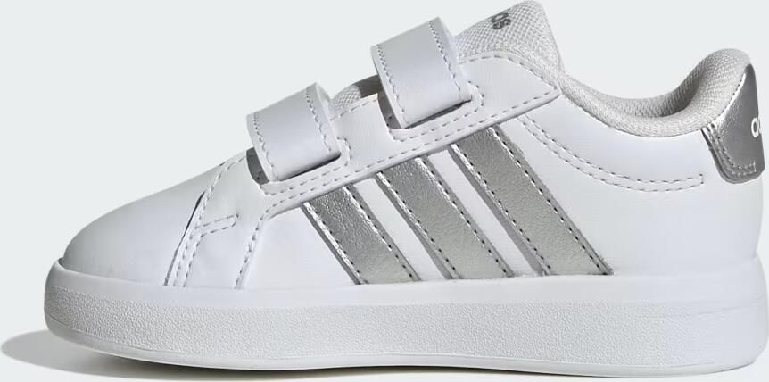 Adidas Sportswear Grand Court 3.0 imitatieleren sneakers wit zilver - Foto 9