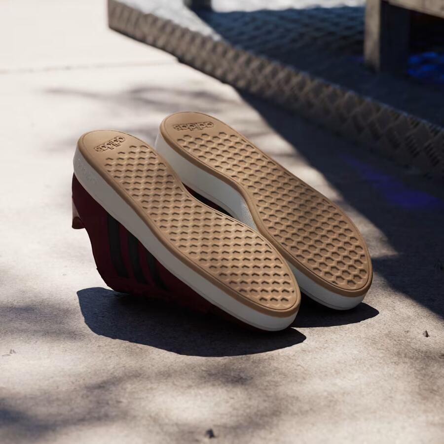 Adidas Grand Court Base 00s suede sneakers bordeauxrood 1 3 Uitneembare zool - Foto 3