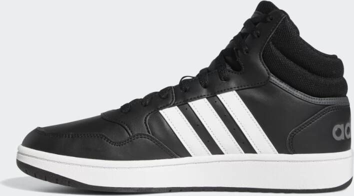 Adidas SPORTSWEAR Hoops 3.0 Mid Sneakers Core Black Ftwr White Grey Six - Foto 6