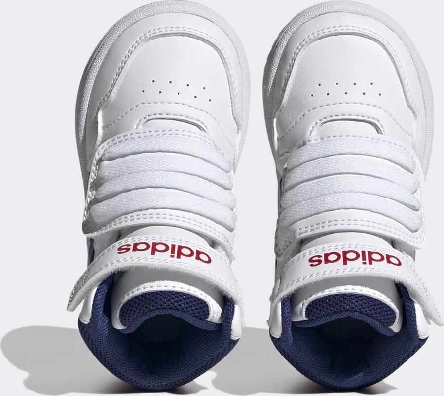 Adidas Sportswear Hoop Mid sneakers wit blauw rood Imitatieleer 22 - Foto 5