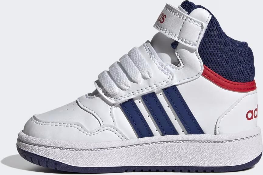 Adidas Sportswear Hoop Mid sneakers wit blauw rood Imitatieleer 22 - Foto 9