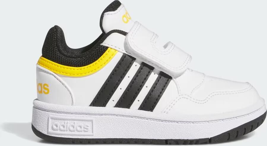 Adidas Sportswear Hoops 3.0 sneakers wit zwart geel Imitatieleer 23 - Foto 7