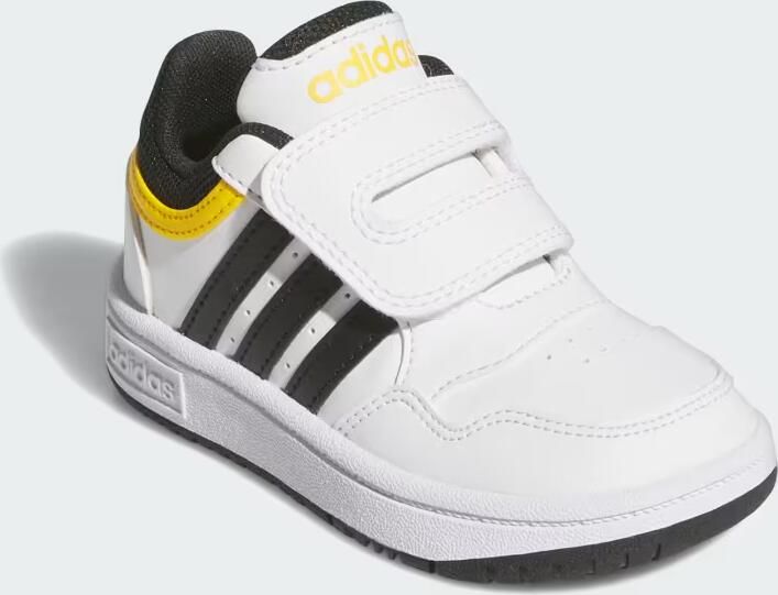 Adidas Sportswear Hoops 3.0 sneakers wit zwart geel Imitatieleer 23 - Foto 6
