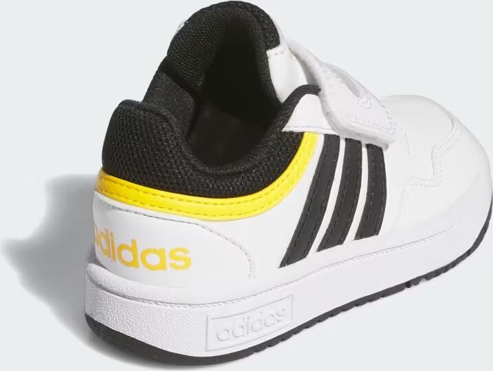 Adidas Sportswear Hoops 3.0 sneakers wit zwart geel Imitatieleer 23 - Foto 5