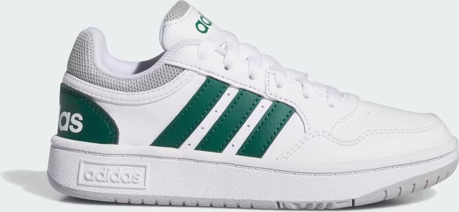 Adidas Hoops 3.0 K sneaker sportschoen kinderen jeugd unisex IG3830 wit groen - Foto 4
