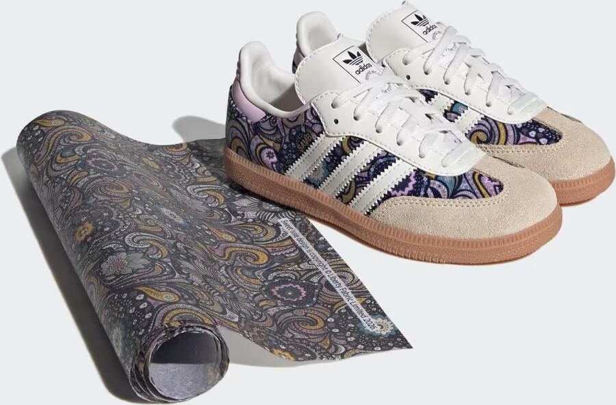ADIDAS ORIGINALS Sneakers 'Samba x Liberty London' grijs donkerlila pastelroze wit - Foto 8