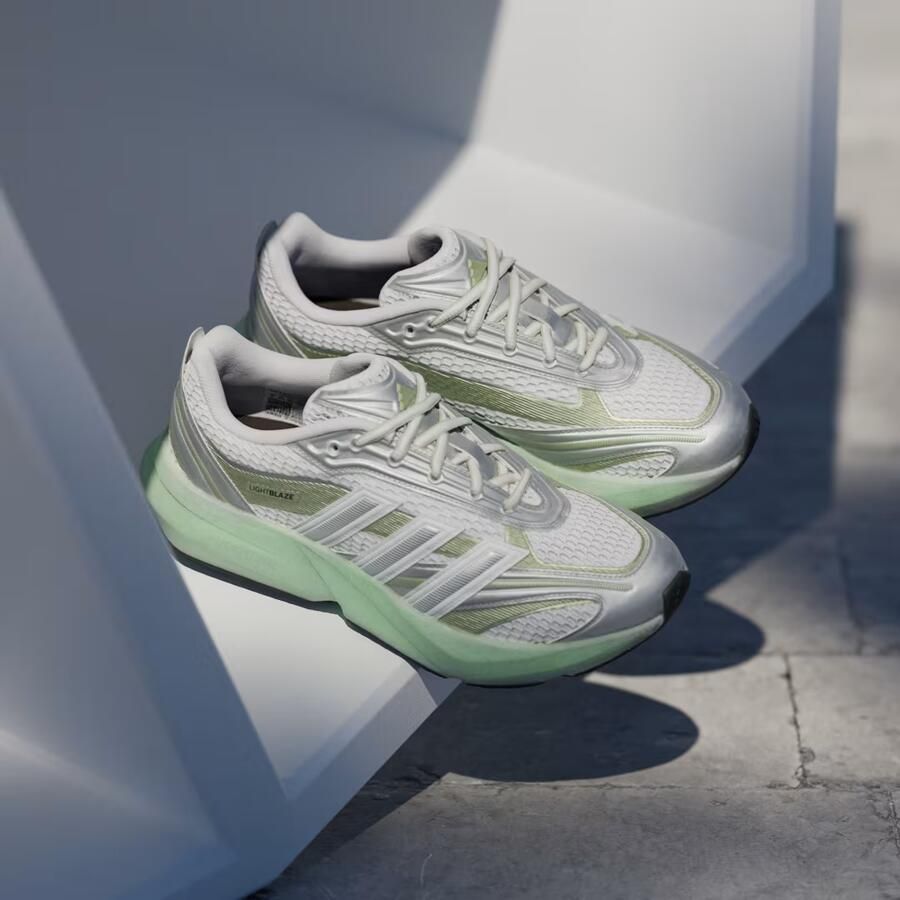 Adidas Sportswear Lightblaze Glow sneakers wit zilvermetallic limegroen - Foto 9