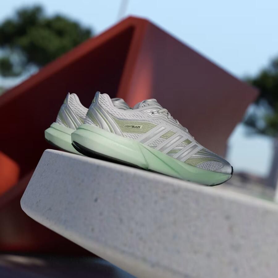 Adidas Sportswear Lightblaze Glow sneakers wit zilvermetallic limegroen - Foto 10