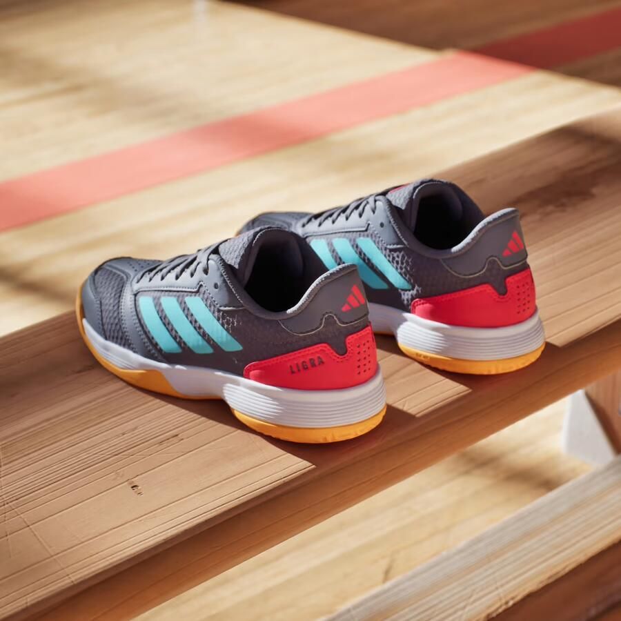 Adidas Perfor ce Ligra 8 Indoor Schoenen Kids Kinderen Grijs - Foto 5