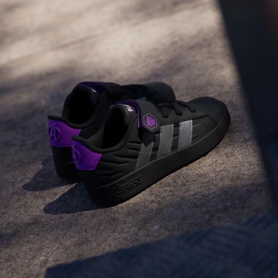 Adidas Sportswear Marvel Avengers Grand Court Schoenen Kids Kinderen Zwart - Foto 7
