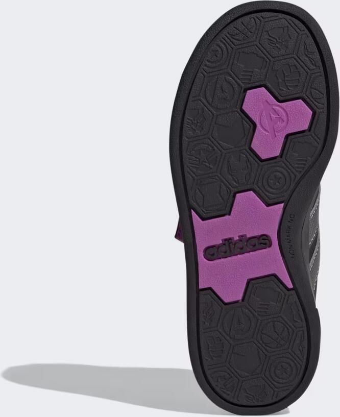 Adidas Sportswear Marvel Avengers Grand Court Schoenen Kids Kinderen Zwart - Foto 4
