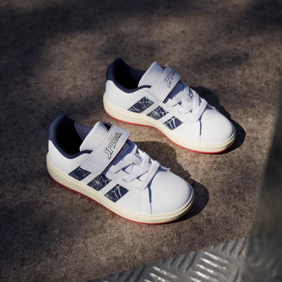 Adidas Sportswear Marvel Spider- Grand Court Schoenen Kids Kinderen Wit - Foto 7