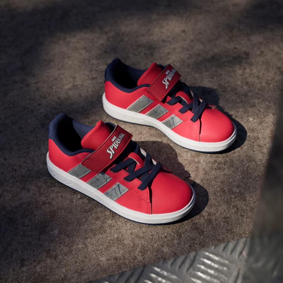 Adidas Sportswear Marvel Spider- Grand Court Schoenen Kids Kinderen Rood - Foto 7