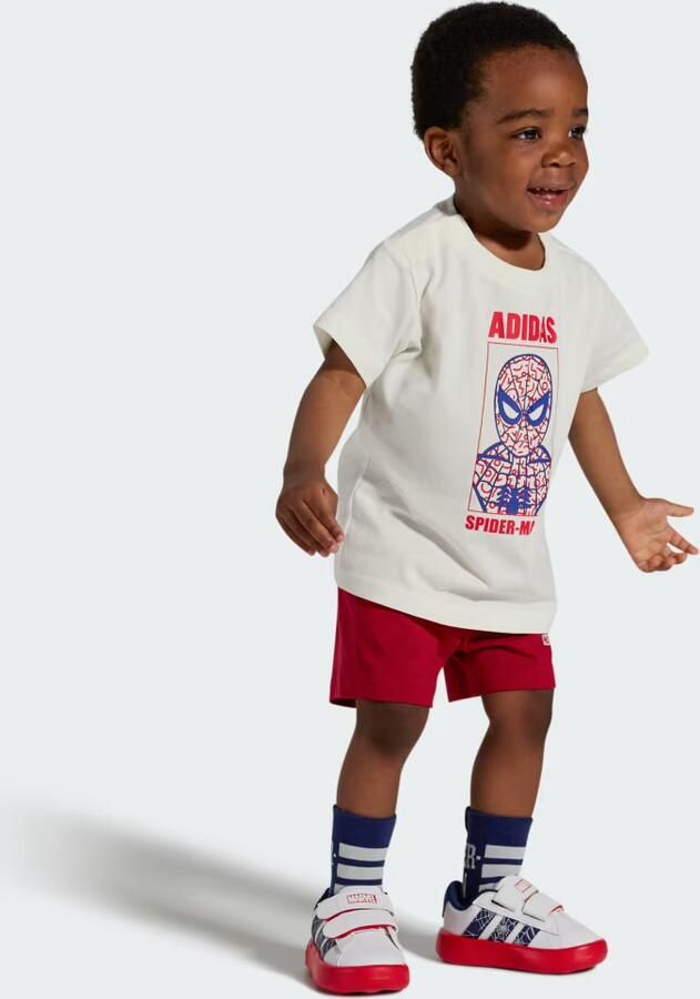 Adidas Sportswear Marvel Spider- Grand Court Schoenen Peuters Kinderen Wit - Foto 6