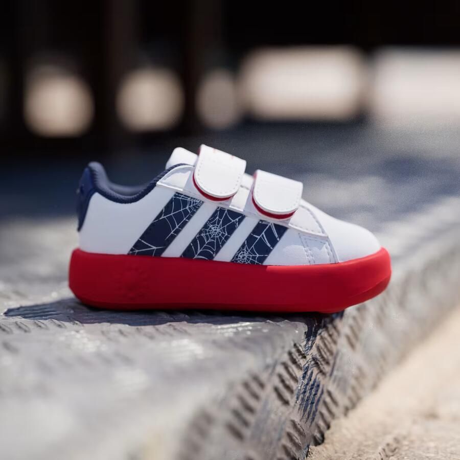 Adidas Sportswear Marvel Spider- Grand Court Schoenen Peuters Kinderen Wit - Foto 4
