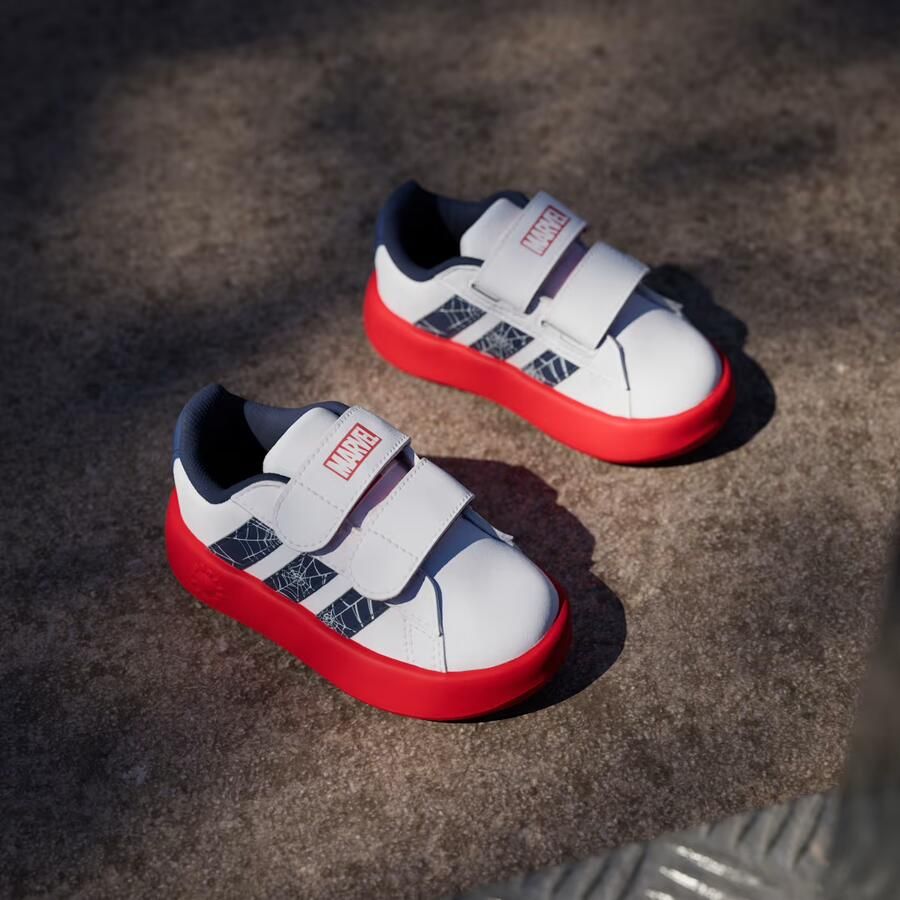 Adidas Sportswear Marvel Spider- Grand Court Schoenen Peuters Kinderen Wit - Foto 6
