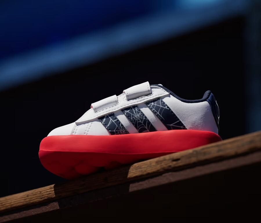 Adidas Sportswear Marvel Spider- Grand Court Schoenen Peuters Kinderen Wit - Foto 8