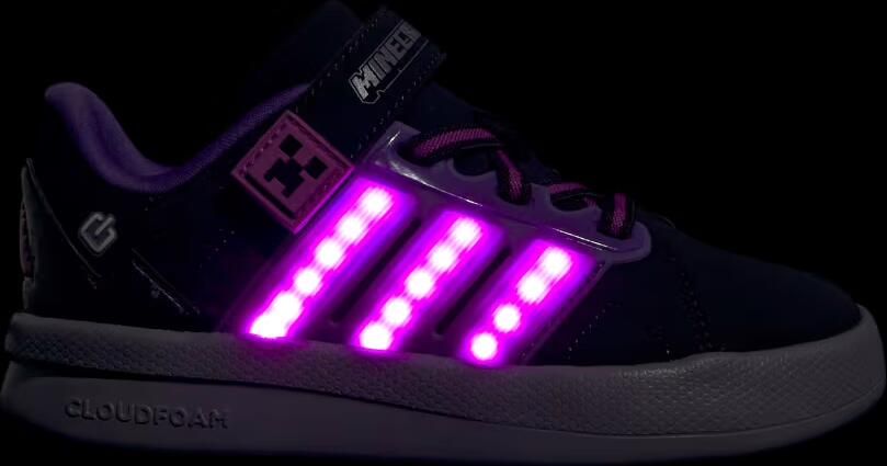 Adidas Sportswear Minecraft Lightorama Court Schoenen Kids Kinderen Paars - Foto 8