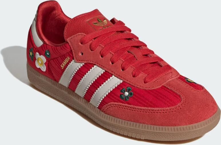 ADIDAS ORIGINALS Sneakers laag 'SAMBA' pasteelgeel donkergroen rood offwhite - Foto 7