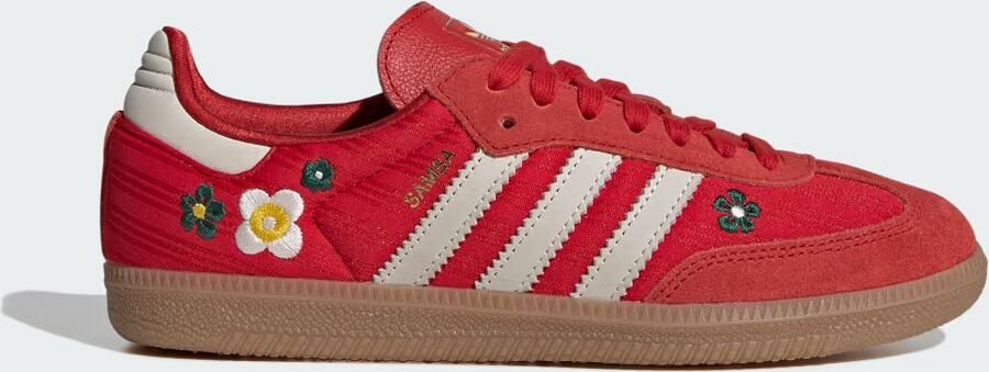 ADIDAS ORIGINALS Sneakers laag 'SAMBA' pasteelgeel donkergroen rood offwhite - Foto 3