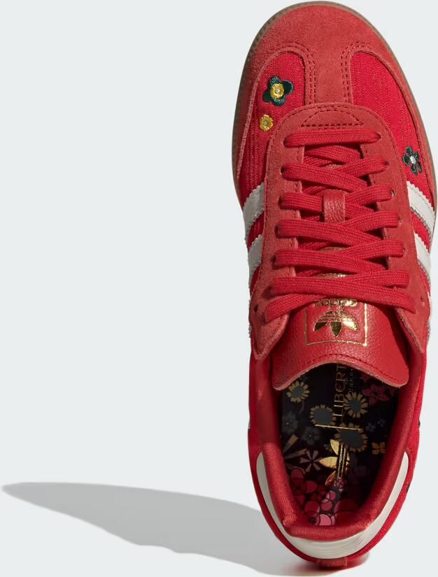 ADIDAS ORIGINALS Sneakers laag 'SAMBA' pasteelgeel donkergroen rood offwhite - Foto 5