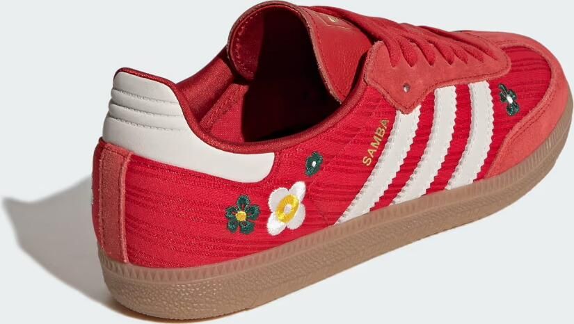 ADIDAS ORIGINALS Sneakers laag 'SAMBA' pasteelgeel donkergroen rood offwhite - Foto 8