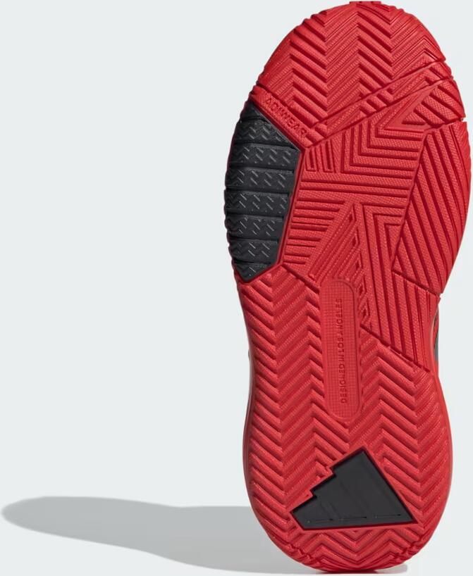 Adidas Own The Game 3.0 Junior Basketbalschoenen Rood Zwart - Foto 6