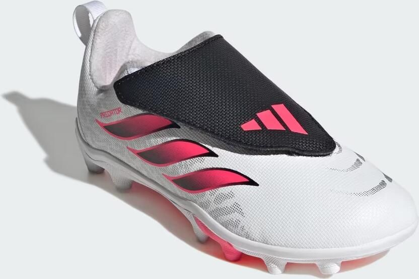 Adidas Predator Club FT Velcro Gras Kunstgras Voetbalschoenen (MG) Kleuters Wit Zwart Roze - Foto 6