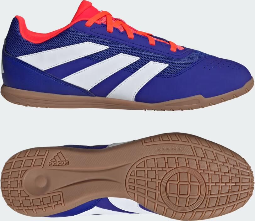Adidas Perfor ce Predator Club senior zaalvoetbalschoenen kobaltblauw wit oranje - Foto 4
