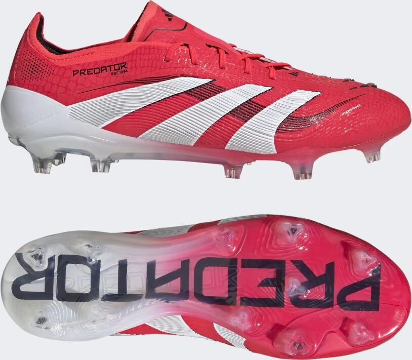 Adidas Predator Elite Gras Voetbalschoenen (FG) Rood Wit Zwart