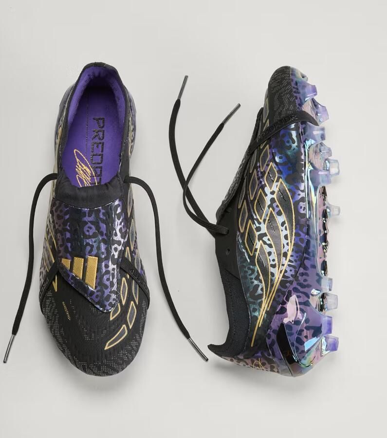Adidas Predator Elite FT Kaká Gras Voetbalschoenen (FG) Zwart Goud Paars - Foto 7