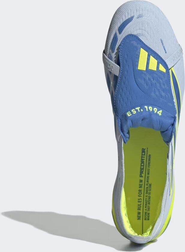Adidas Predator Elite Fold-over Tongue FG Ice Cold Precision Crystal Sky Ray Blue Geel - Foto 3